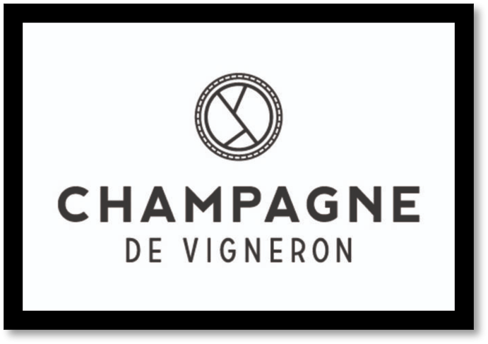 Champagne de vigneron fond blanc